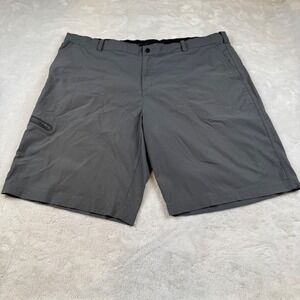 Nike Tiger Woods Collection Gray Golf Shorts Mens Size 42 Dri-FIT Zip Pocket